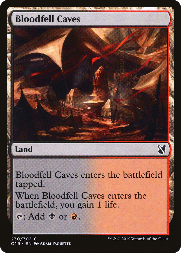 Magic: The Gathering - Bloodfell Caves - Commander 2019