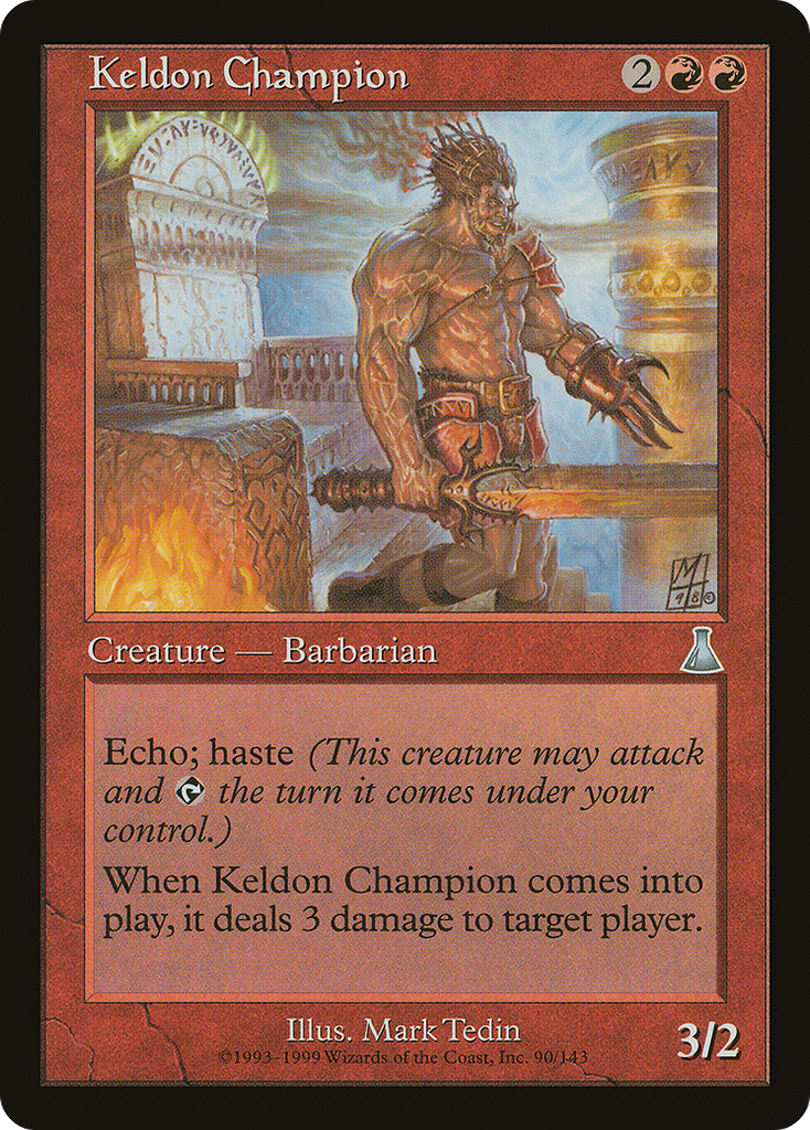 Magic: The Gathering - Keldon Champion - Urza's Destiny