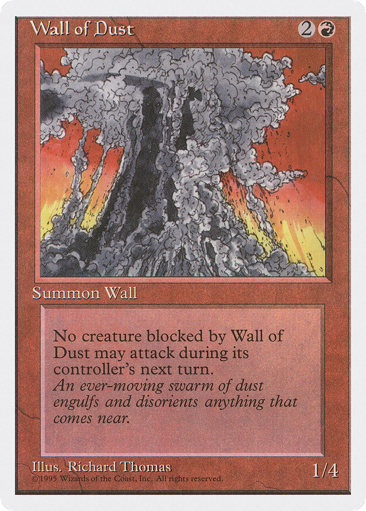 Magic: The Gathering - Wall of Dust - Fourth Edition