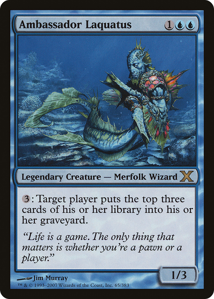 Magic: The Gathering - Ambassador Laquatus - Tenth Edition