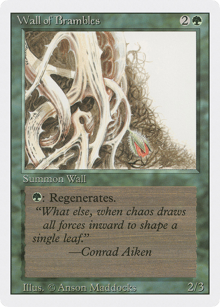 Magic: The Gathering - Wall of Brambles - Revised Edition