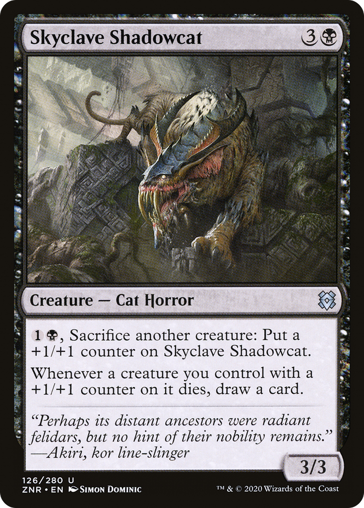 Magic: The Gathering - Skyclave Shadowcat Foil - Zendikar Rising