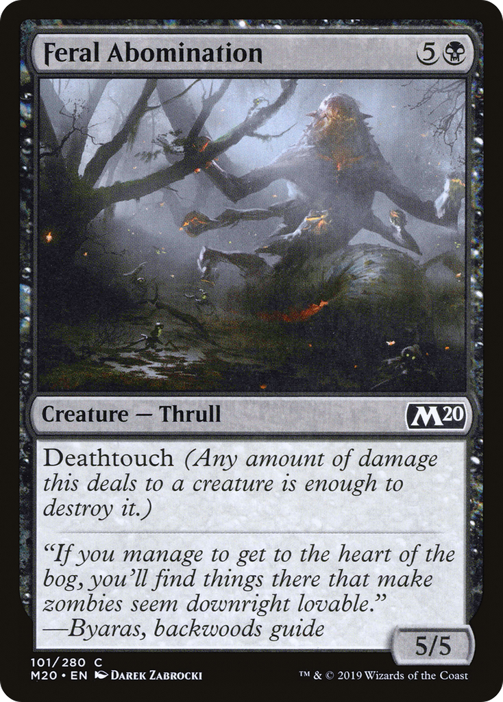 Magic: The Gathering - Feral Abomination - Core Set 2020