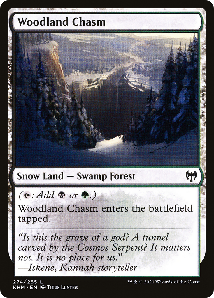 Magic: The Gathering - Woodland Chasm - Kaldheim