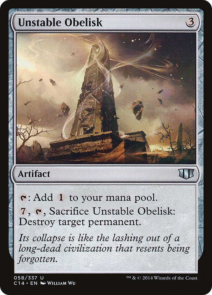 Magic: The Gathering - Unstable Obelisk - Commander 2014