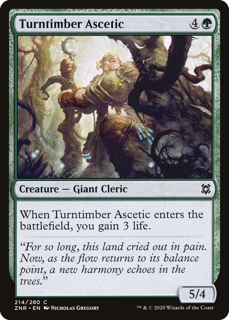 Magic: The Gathering - Turntimber Ascetic - Zendikar Rising