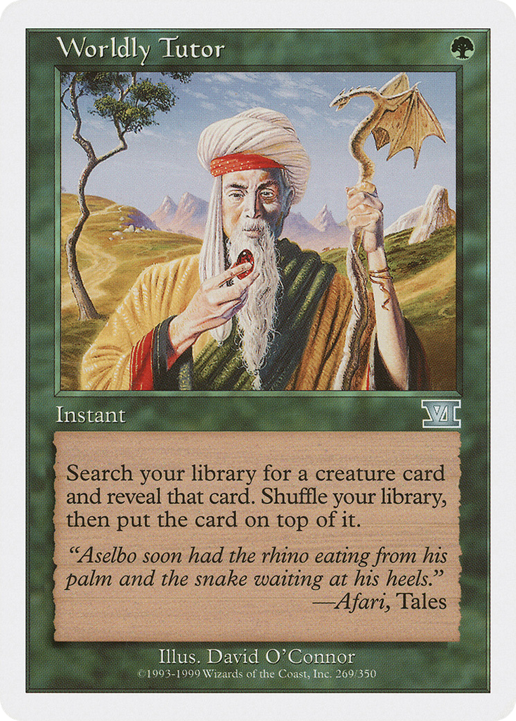 Magic: The Gathering - Worldly Tutor - Classic Sixth Edition