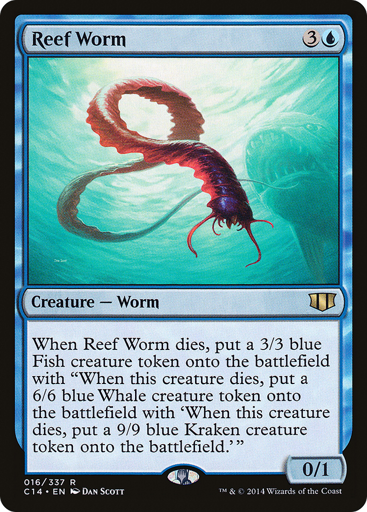 Magic: The Gathering - Reef Worm - Commander 2014