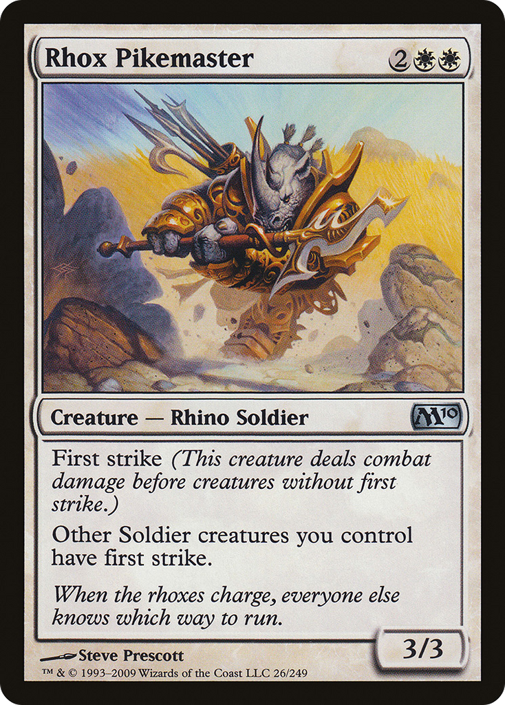 Magic: The Gathering - Rhox Pikemaster - Magic 2010