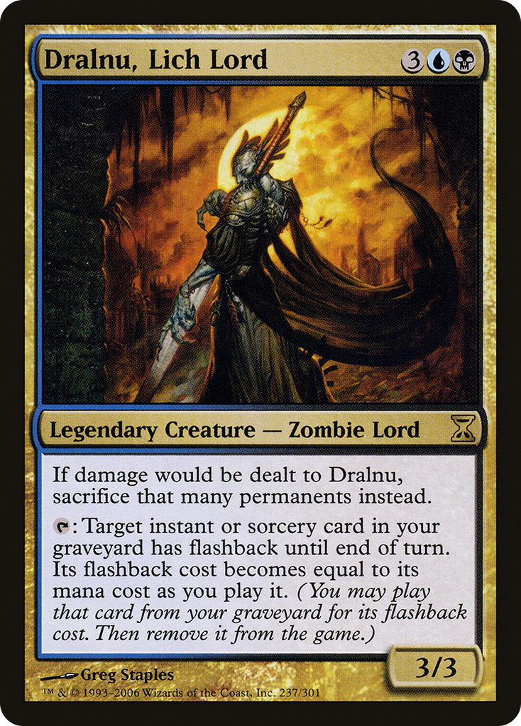 Magic: The Gathering - Dralnu, Lich Lord - Time Spiral