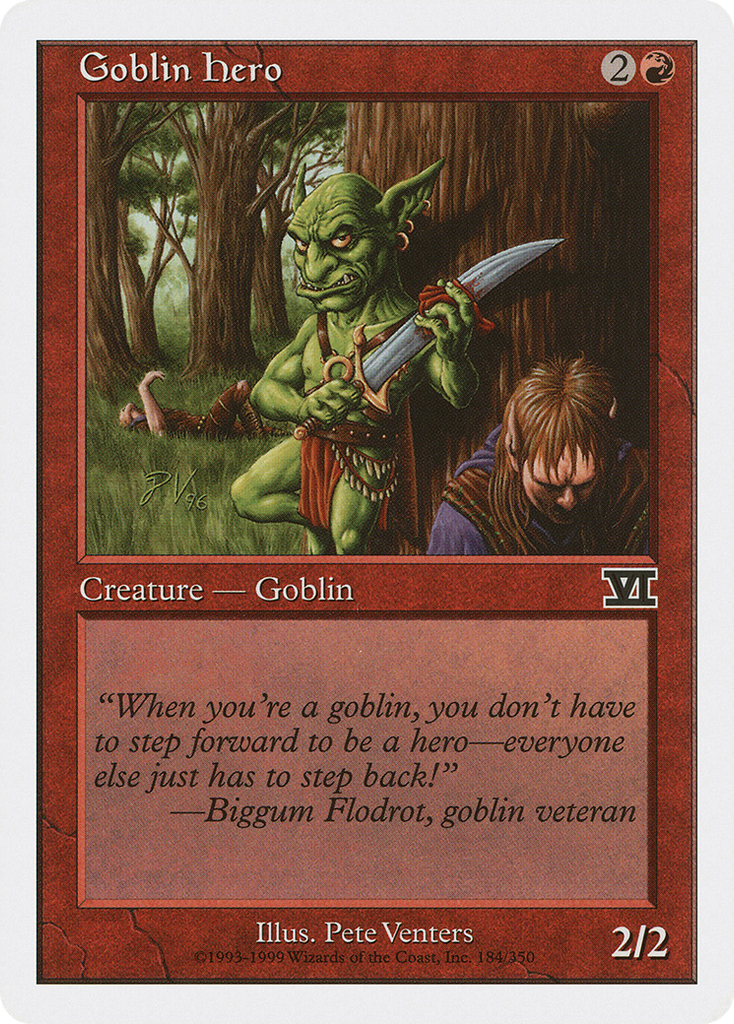 Magic: The Gathering - Goblin Hero - Classic Sixth Edition