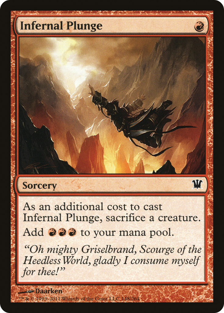 Magic: The Gathering - Infernal Plunge - Innistrad