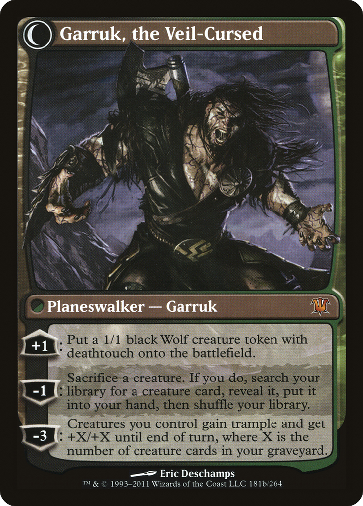 Magic: The Gathering - Garruk Relentless // Garruk, the Veil-Cursed - Innistrad
