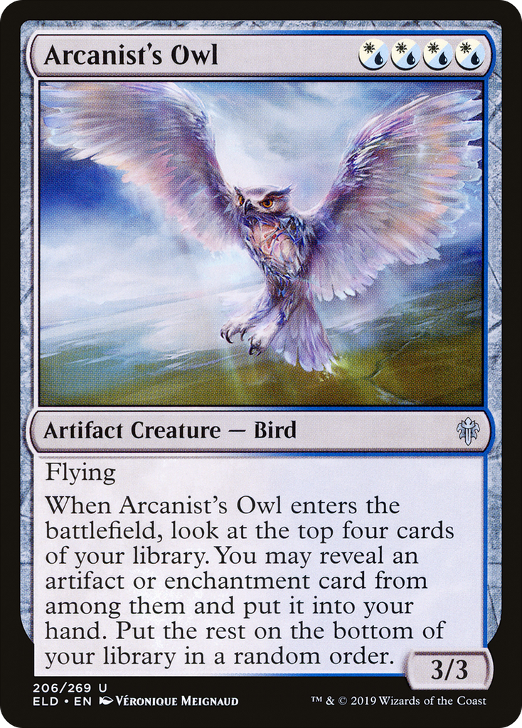 Magic: The Gathering - Arcanist's Owl - Throne of Eldraine