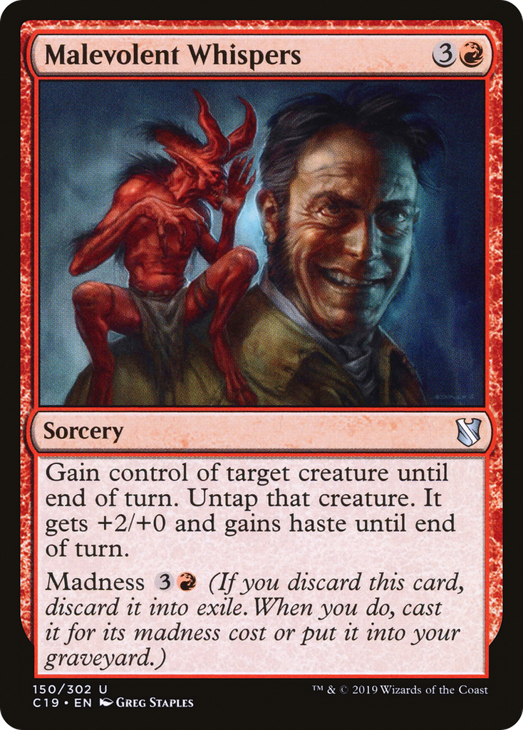 Magic: The Gathering - Malevolent Whispers - Commander 2019