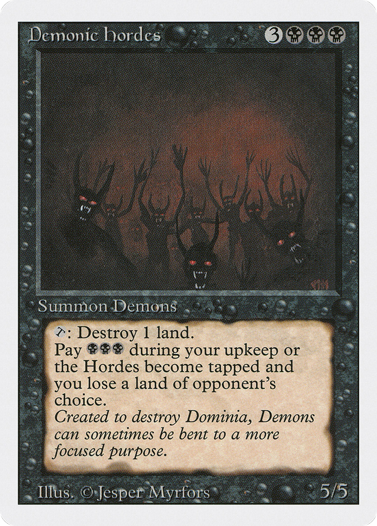 Magic: The Gathering - Demonic Hordes - Revised Edition