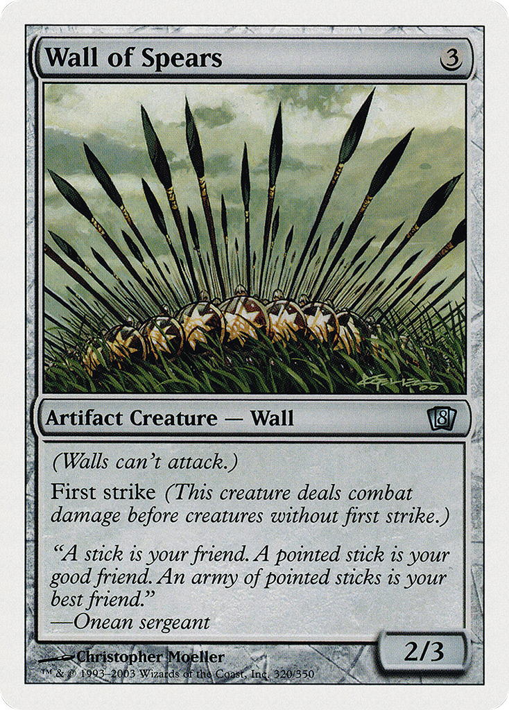 Magic: The Gathering - Wall of Spears - Eighth Edition
