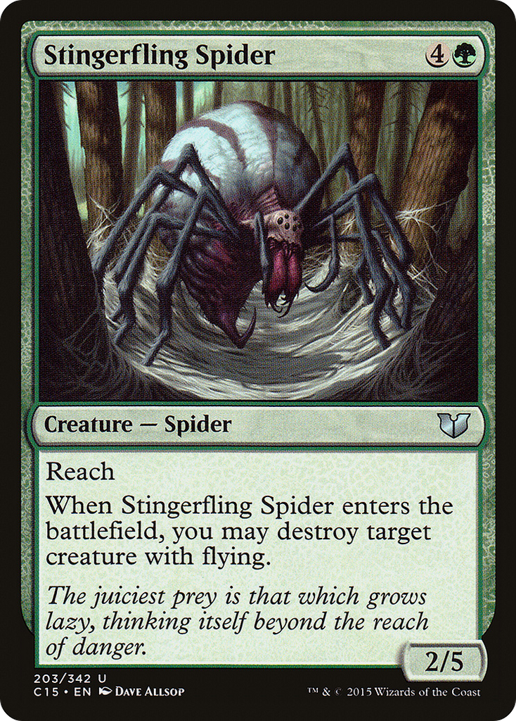 Magic: The Gathering - Stingerfling Spider - Commander 2015