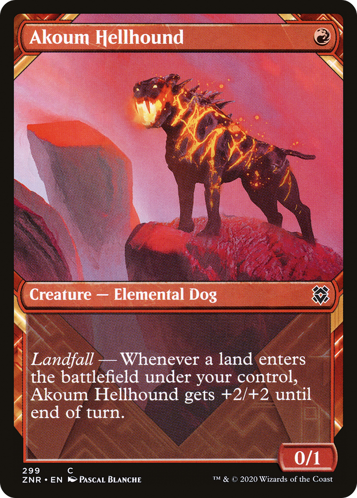 Magic: The Gathering - Akoum Hellhound - Zendikar Rising