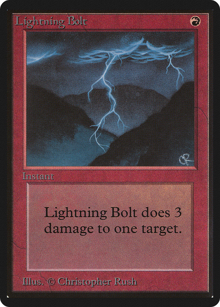 Magic: The Gathering - Lightning Bolt - Limited Edition Beta