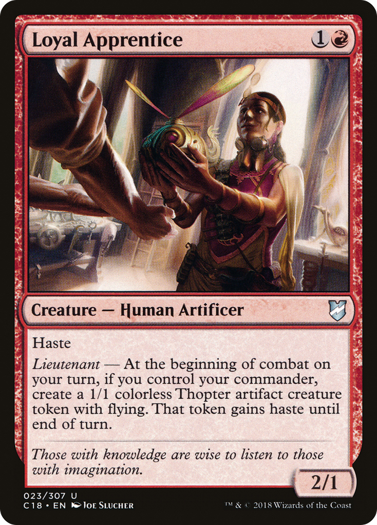 Magic: The Gathering - Loyal Apprentice - Commander 2018