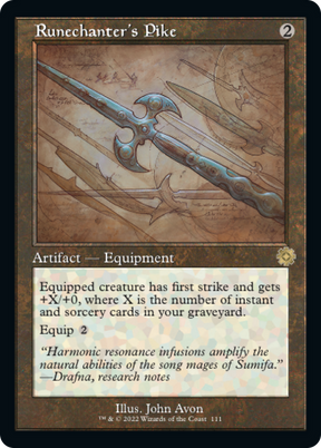 Magic: The Gathering - Runechanter's Pike - The Brothers' War Retro Artifacts