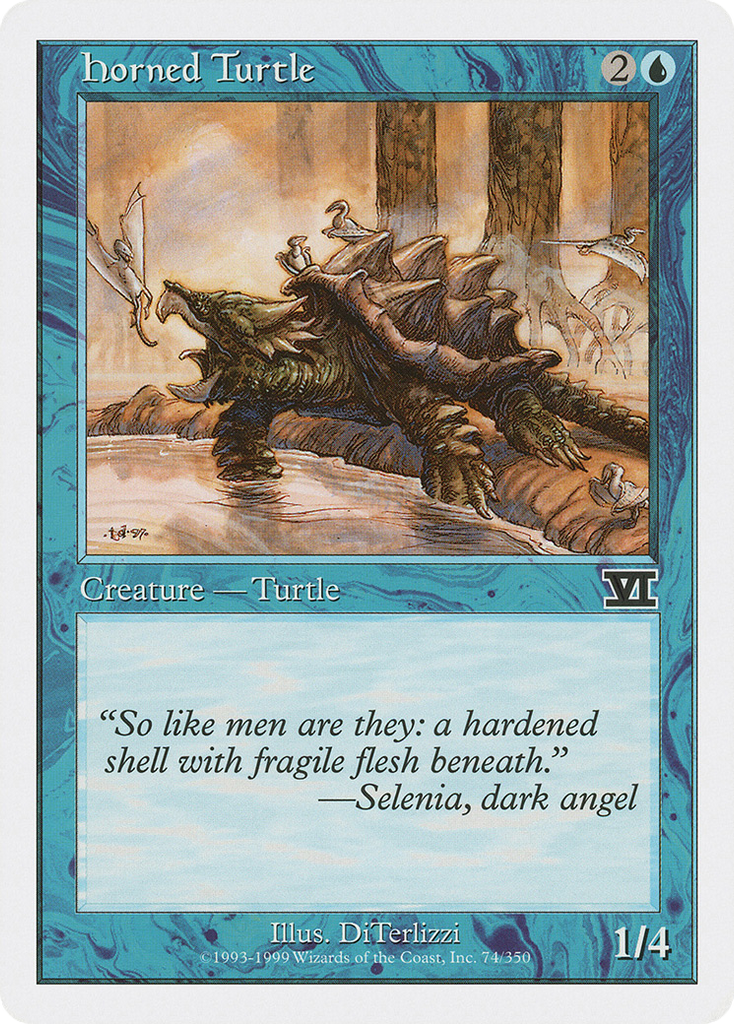 Magic: The Gathering - Horned Turtle - Classic Sixth Edition