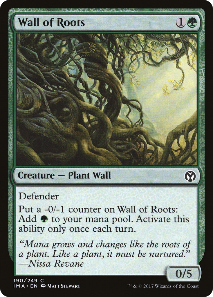 Magic: The Gathering - Wall of Roots - Iconic Masters