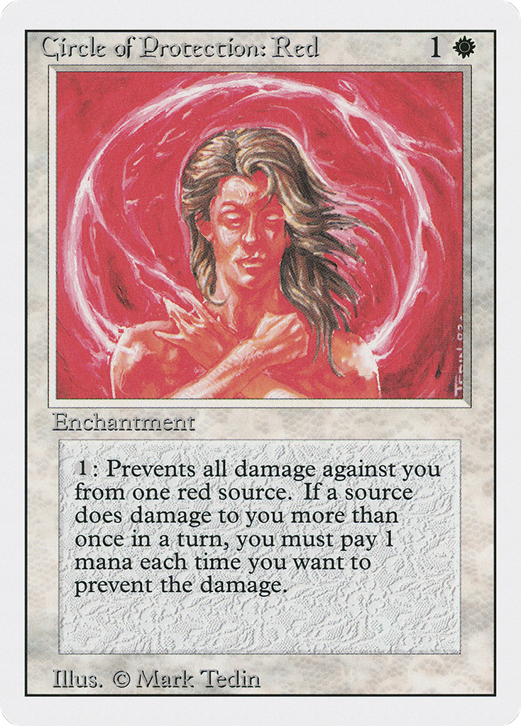 Magic: The Gathering - Circle of Protection: Red - Revised Edition