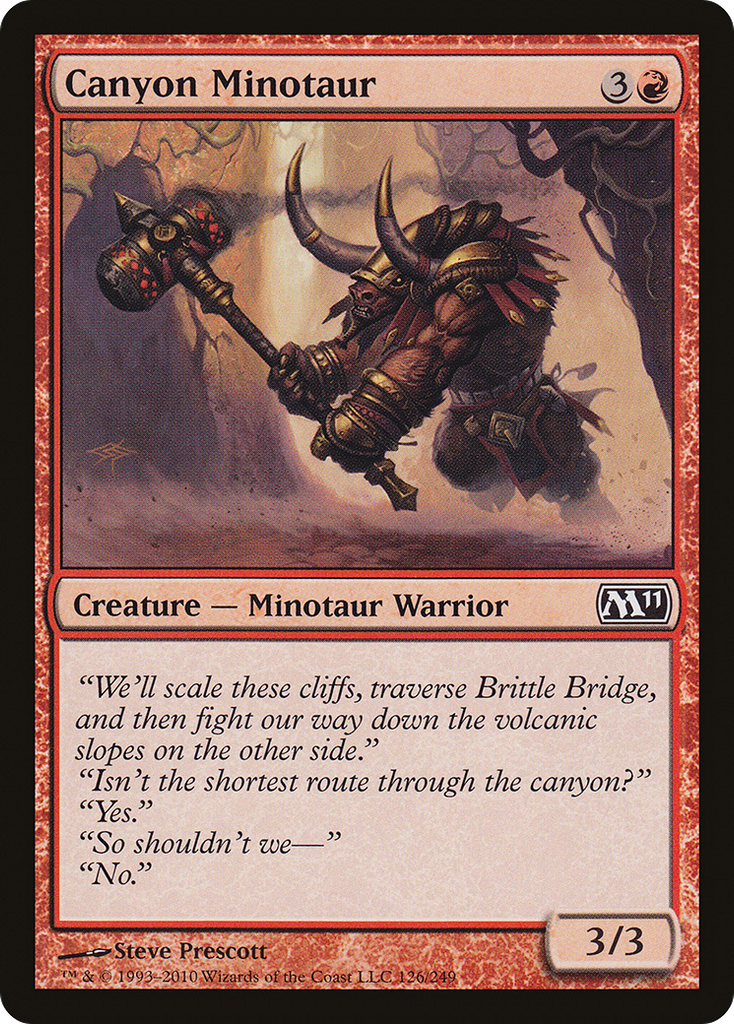 Magic: The Gathering - Canyon Minotaur - Magic 2011