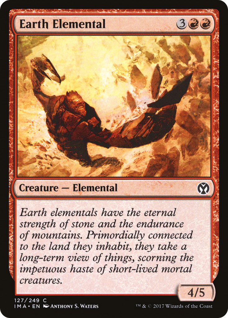 Magic: The Gathering - Earth Elemental - Iconic Masters