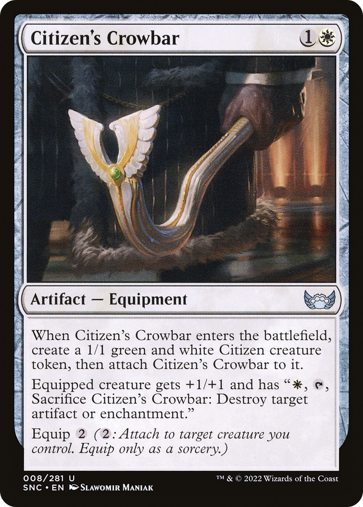 Magic: The Gathering - Citizen's Crowbar - Streets of New Capenna