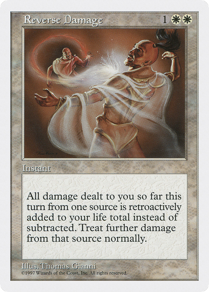 Magic: The Gathering - Reverse Damage - Fifth Edition