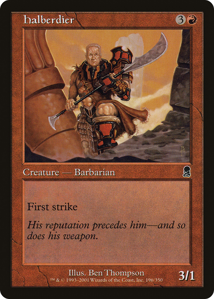 Magic: The Gathering - Halberdier - Odyssey