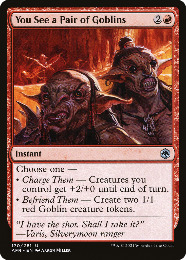 Magic: The Gathering - You See a Pair of Goblins - Adventures in the Forgotten Realms