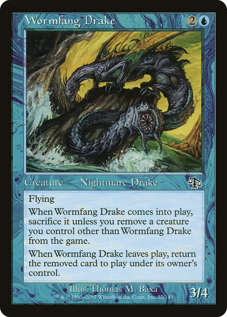 Magic: The Gathering - Wormfang Drake - Judgment