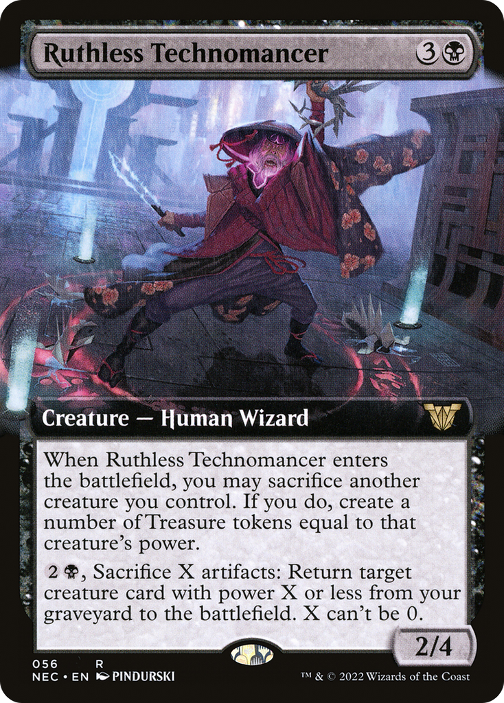 Magic: The Gathering - Ruthless Technomancer - Neon Dynasty Commander