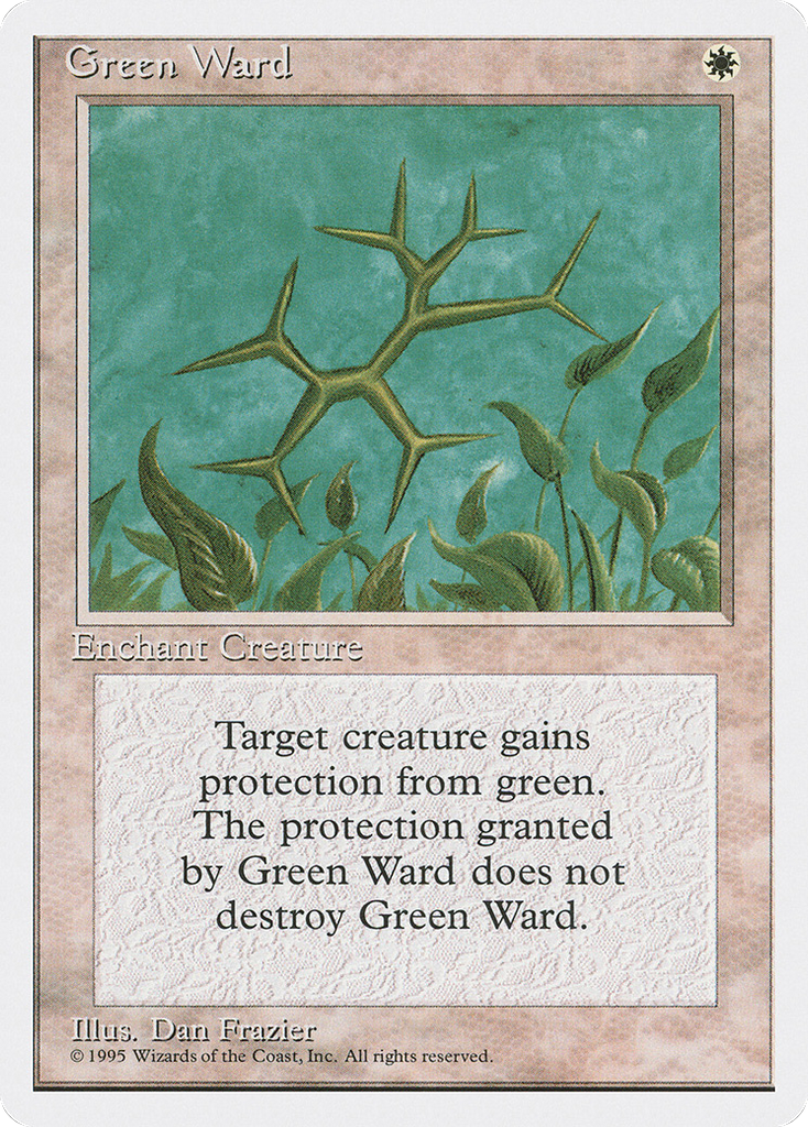 Magic: The Gathering - Green Ward - Fourth Edition