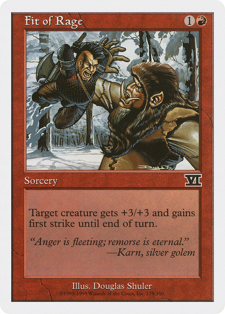 Magic: The Gathering - Fit of Rage - Classic Sixth Edition