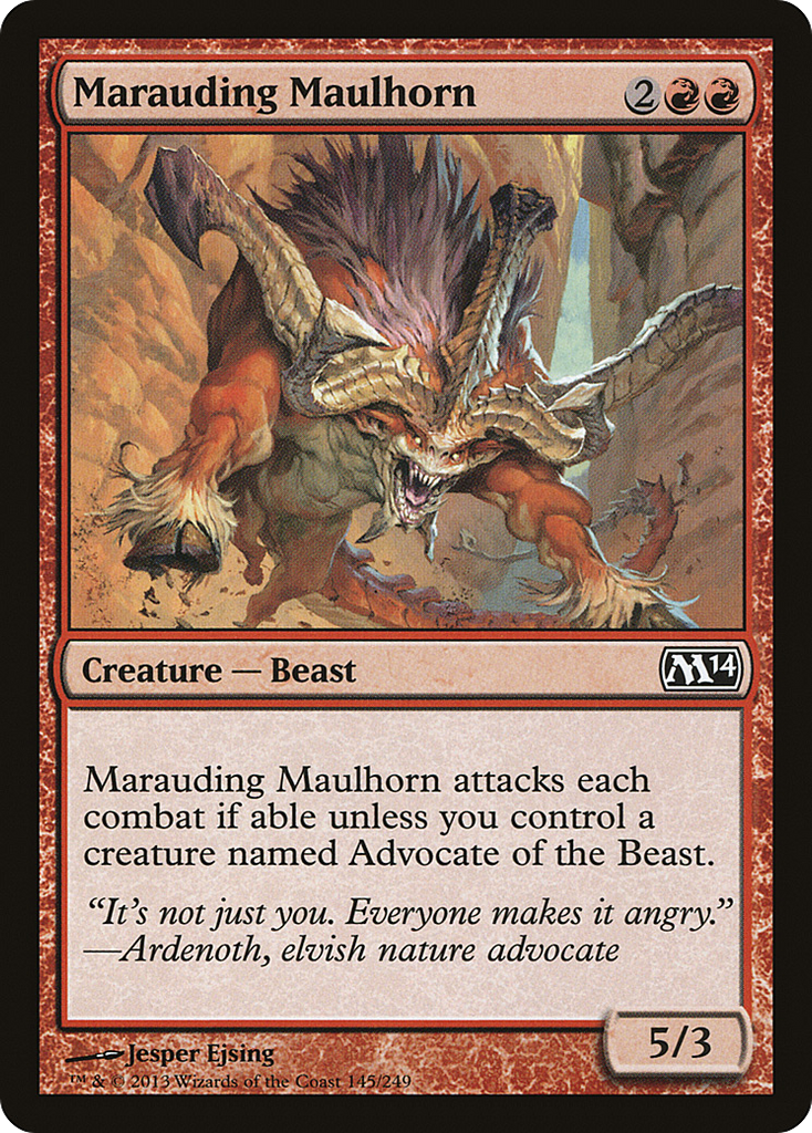 Magic: The Gathering - Marauding Maulhorn - Magic 2014