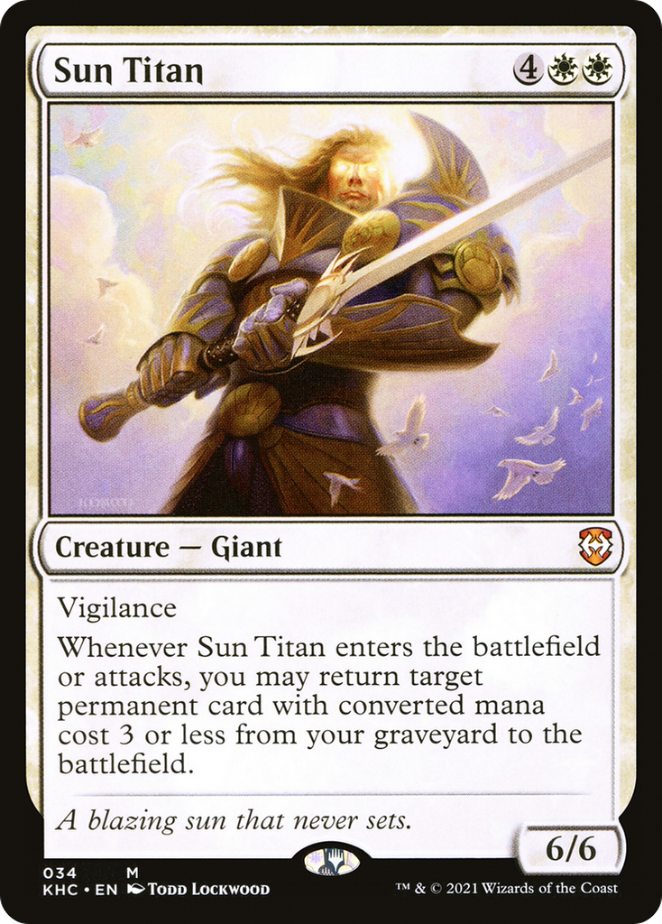 Magic: The Gathering - Sun Titan - Kaldheim Commander