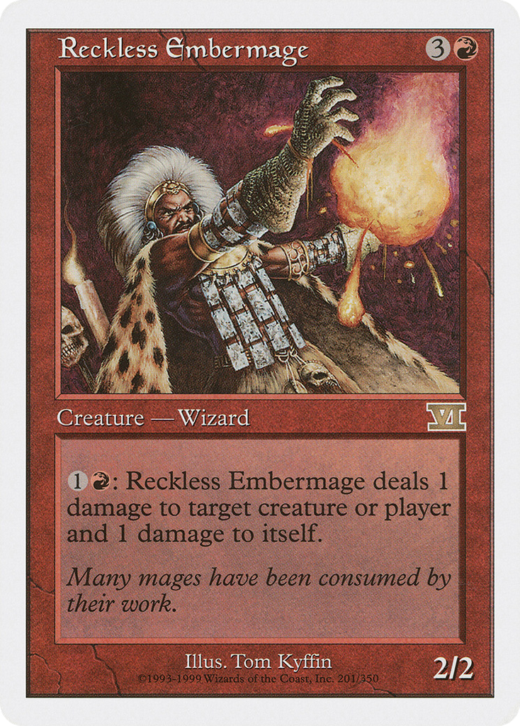 Magic: The Gathering - Reckless Embermage - Classic Sixth Edition