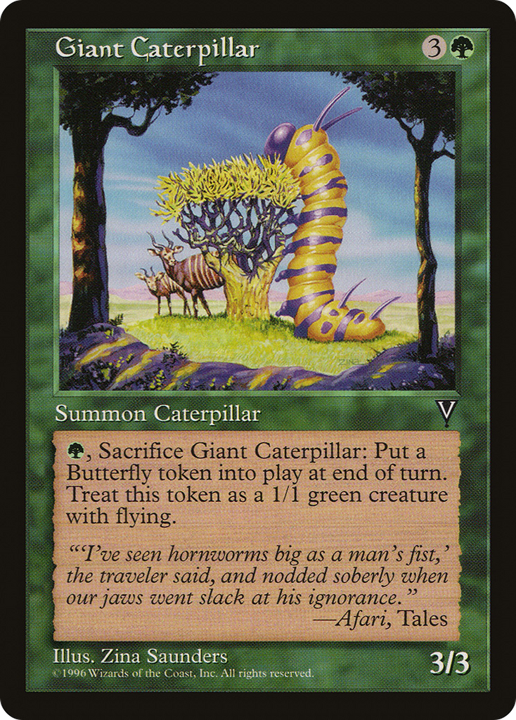 Magic: The Gathering - Giant Caterpillar - Visions
