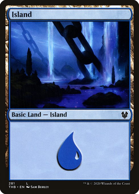 Magic the Gathering - Island #281 Foil - Theros Beyond Death