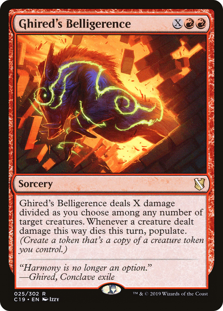 Magic: The Gathering - Ghired's Belligerence - Commander 2019