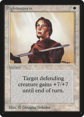 Magic: The Gathering - Righteousness - Limited Edition Beta