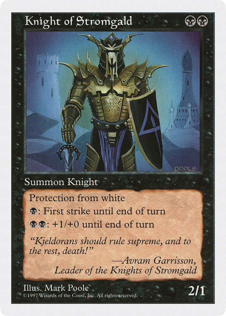 Magic: The Gathering - Knight of Stromgald - Fifth Edition