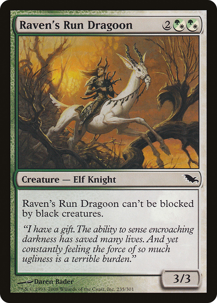 Magic: The Gathering - Raven's Run Dragoon - Shadowmoor