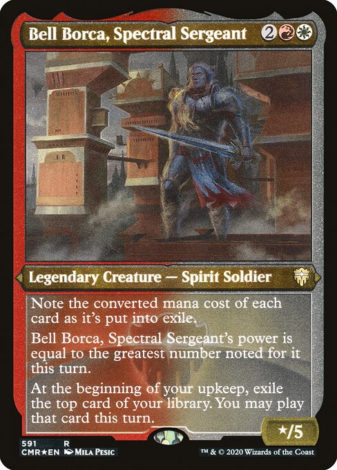 Magic the Gathering - Bell Borca, Spectral Sergeant Foil - Commander Legends