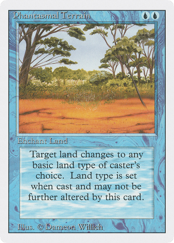 Magic: The Gathering - Phantasmal Terrain - Revised Edition